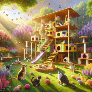 Deluxe Pet Playhouse for Cats and Dogs