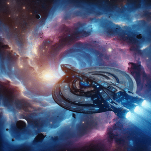 Galactic Odyssey: Nebula Explorer Ship Model